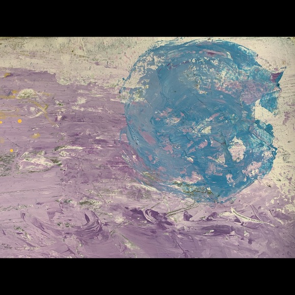 “Far, Far Away,” mixed media on canvas. - Picture 4 of 8